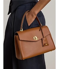 Lauren Ralph Lauren Small Farrah Solid Soft Satchel Bag