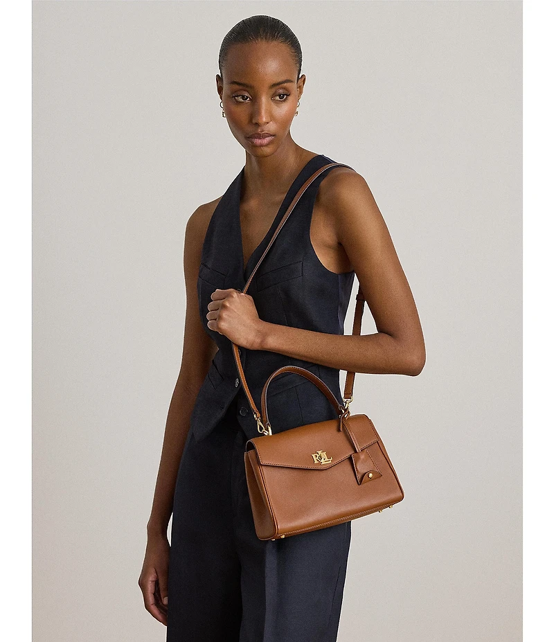 Lauren Ralph Lauren Small Farrah Solid Soft Satchel Bag