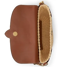 Lauren Ralph Lauren Small Lynden Straw Shoulder Bag