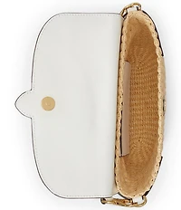 Lauren Ralph Lauren Small Lynden Straw Shoulder Bag
