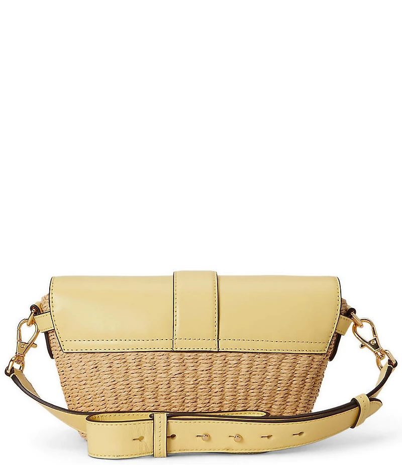 Lauren Ralph Lauren Small Lynden Straw Shoulder Bag