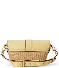 Lauren Ralph Lauren Small Lynden Straw Shoulder Bag