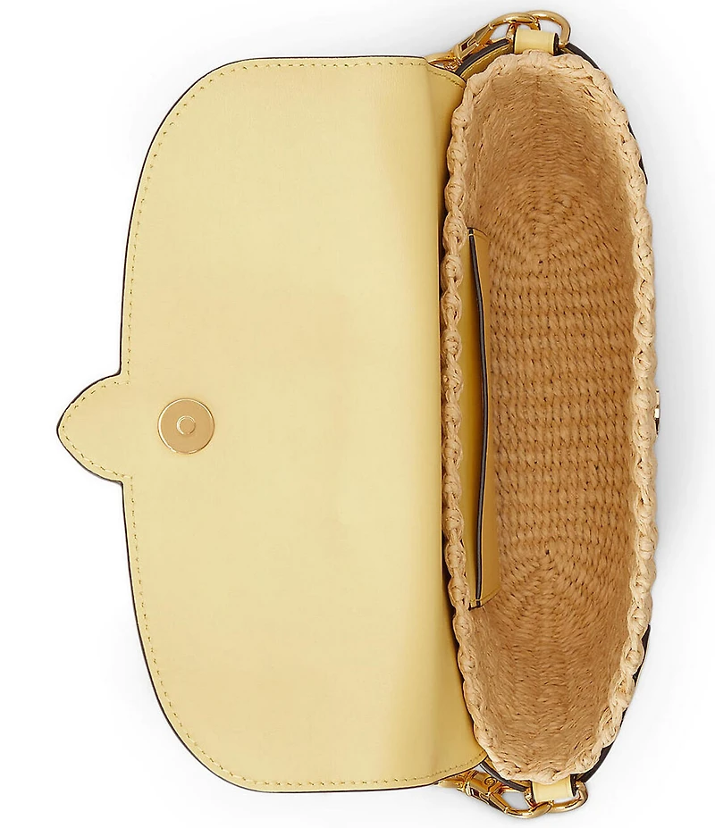 Lauren Ralph Lauren Small Lynden Straw Shoulder Bag