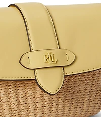 Lauren Ralph Lauren Small Lynden Straw Shoulder Bag