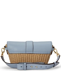 Lauren Ralph Lauren Small Lynden Straw Shoulder Bag