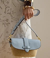 Lauren Ralph Lauren Small Lynden Straw Shoulder Bag