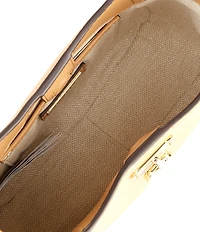 Lauren Ralph Lauren Tanner Small Leather Padlock Shoulder Bag