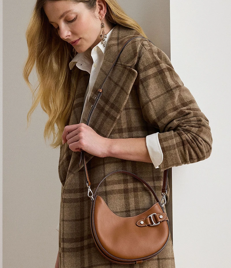 Lauren Ralph Lauren Tasha Small Leather Shoulder Bag