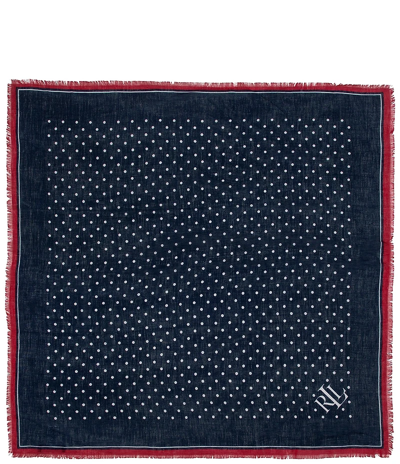 Lauren Ralph Lauren Spring Dot Square Scarf