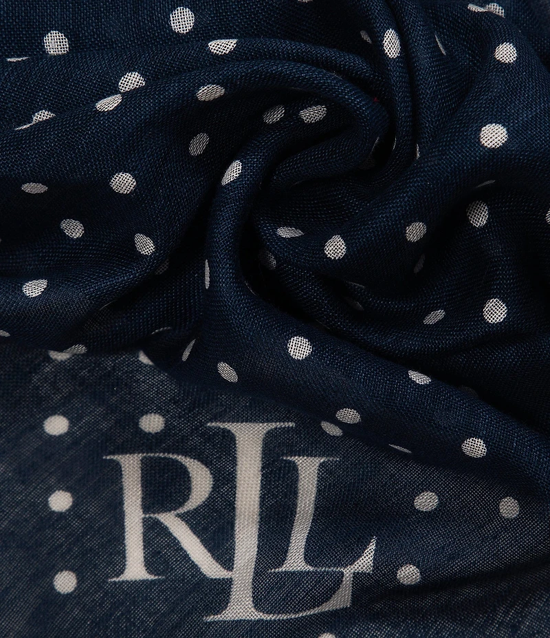 Lauren Ralph Lauren Spring Dot Square Scarf