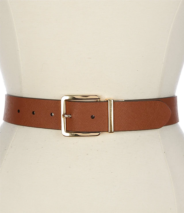 Lauren Ralph Lauren Reversible Leather Belt - Black Crocodile Embossed/Brown Ralph Lauren RL 67 Belt Alligator Embossed Leather Vintage  main image 2