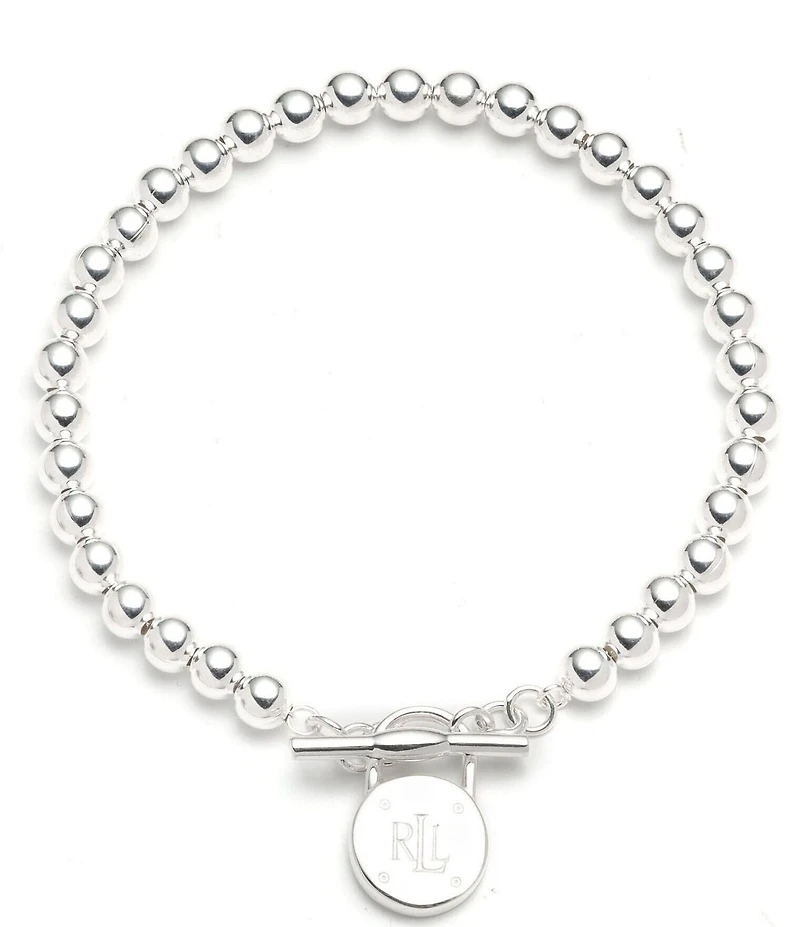 Lauren Ralph Lauren Sterling Silver Beaded Flex Line Bracelet