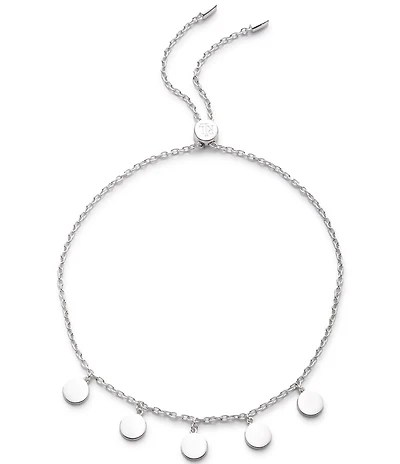 Lauren Ralph Lauren Sterling Silver Disc Adjustable Bracelet