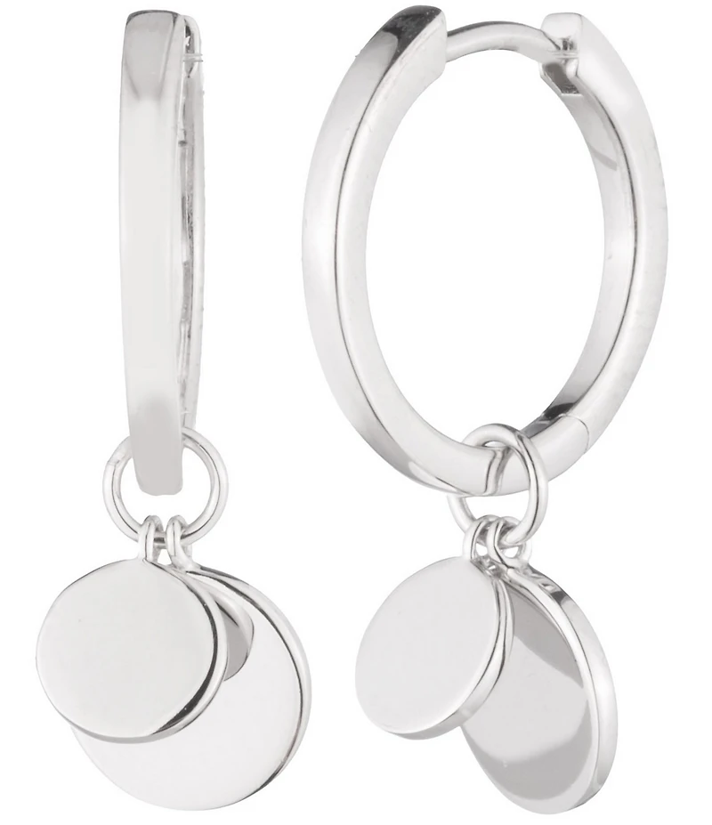 Lauren Ralph Lauren Sterling Silver Hoop Drop Earrings
