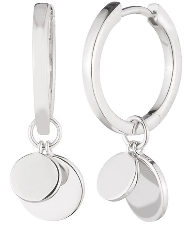 Lauren Ralph Lauren Sterling Silver Hoop Drop Earrings
