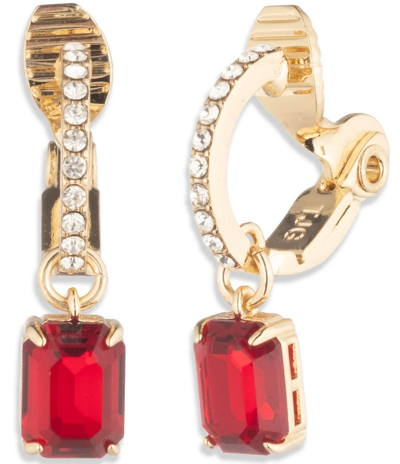 Lauren Ralph Lauren Stone Clip Hoop Drop Earrings