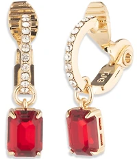 Lauren Ralph Lauren Stone Clip Hoop Drop Earrings