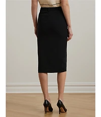 Lauren Ralph Lauren Stretch Cady Pencil Skirt