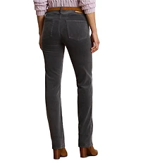 Lauren Ralph Lauren Stretch Corduroy Mid Rise Straight Leg Pants