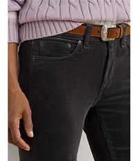 Lauren Ralph Lauren Stretch Corduroy Mid Rise Straight Leg Pants