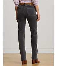 Lauren Ralph Lauren Stretch Corduroy Mid Rise Straight Leg Pants