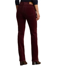 Lauren Ralph Lauren Stretch Corduroy Mid Rise Straight Leg Pants