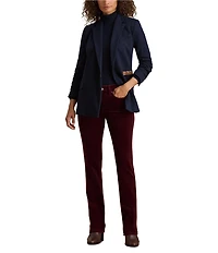 Lauren Ralph Lauren Stretch Corduroy Mid Rise Straight Leg Pants