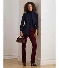 Lauren Ralph Lauren Stretch Corduroy Mid Rise Straight Leg Pants