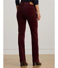 Lauren Ralph Lauren Stretch Corduroy Mid Rise Straight Leg Pants