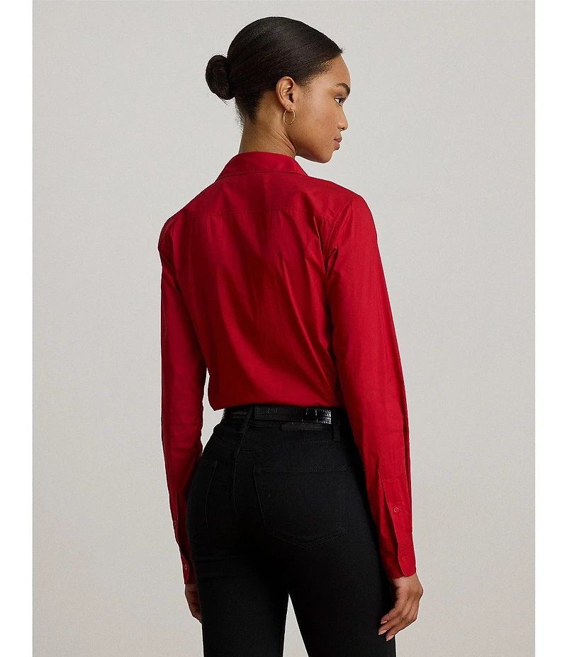Lauren Ralph Lauren Stretch Cotton-Blend Button Down Shirt