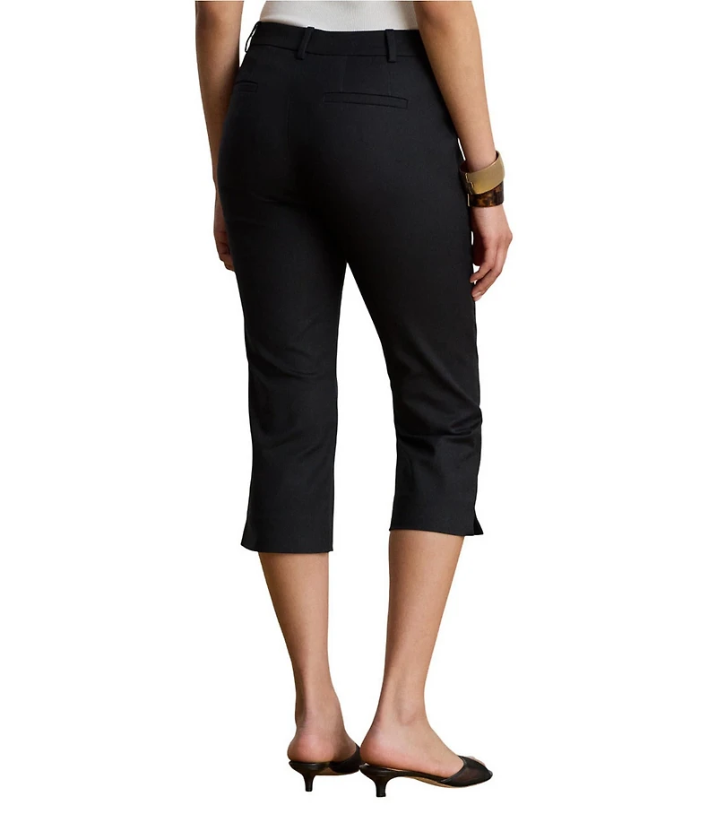 Lauren Ralph Lauren Stretch Cotton Straight Leg Cropped Pants