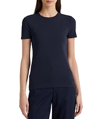 Lauren Ralph Lauren Short Sleeve Round Neck Stretch Cotton T-Shirt