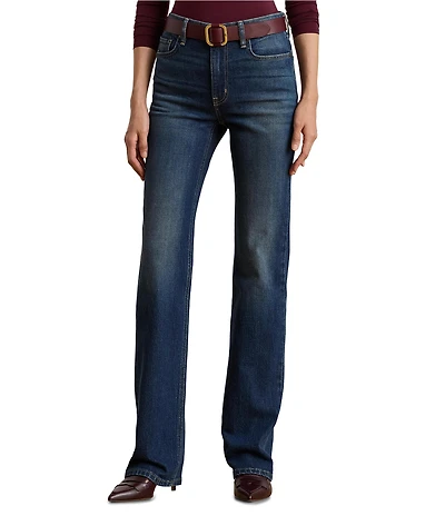 Lauren Ralph Lauren Stretch Denim High Rise Ankle Length Jeans