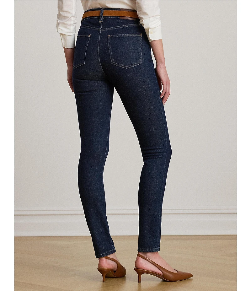 Lauren Ralph Lauren Stretch Denim High Rise Skinny Leg Ankle Jeans