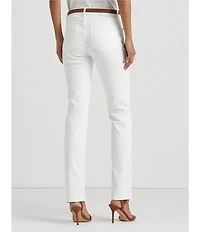 Lauren Ralph Lauren Premier Shape Memory Stretch Denim Straight Leg Ankle Jeans