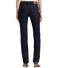 Lauren Ralph Lauren Premier Shape Memory Stretch Denim Straight Leg Ankle Jeans