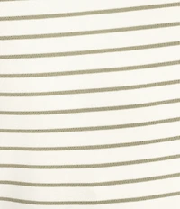 Lauren Ralph Lauren Stretch Knit Stripe Boat Neck Short Sleeve Tee Shirt