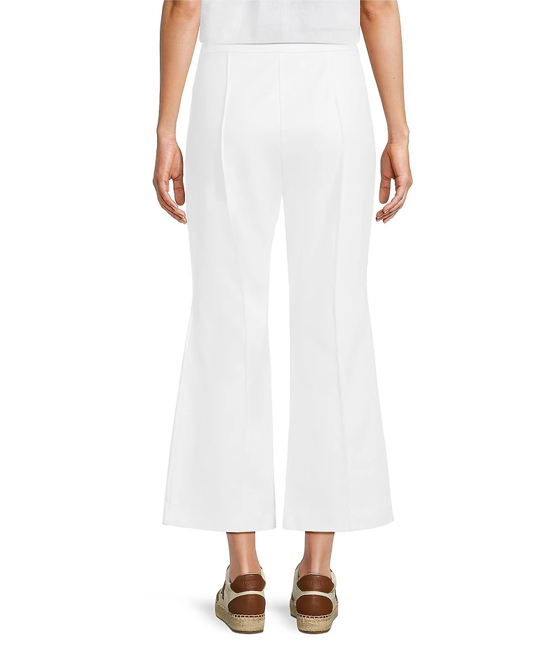 Lauren Ralph Lauren Stretch Knit Twill Mid Rise Flare Leg Pants
