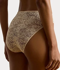 Lauren Ralph Lauren Stretch Lace Moderate Coverage Cheeky Hipster Panty