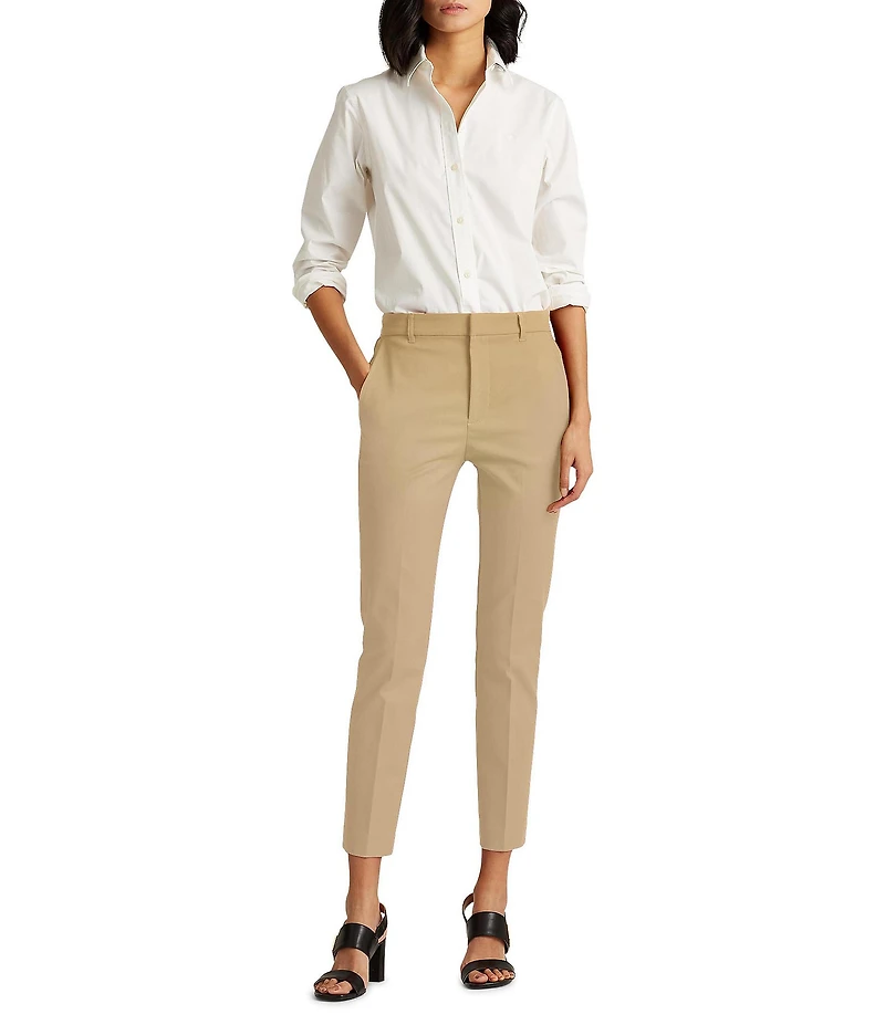 Lauren Ralph Lauren Stretch Mid Rise Skinny Leg Pants