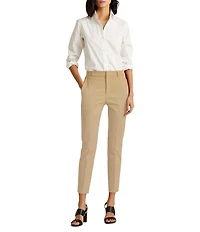 Lauren Ralph Lauren Stretch Mid Rise Skinny Leg Pants