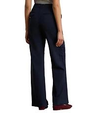 Lauren Ralph Lauren Stretch Ponte Wide-Leg Cargo Pants