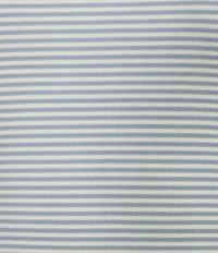 Lauren Ralph Lauren Stretch Stripe Ribbed Knit Stripe Crew Neck Short Sleeve Tee Shirt