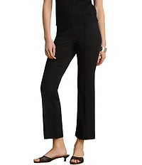 Lauren Ralph Lauren Stretch Twill Mid Rise Wide Leg Ankle Length Pants