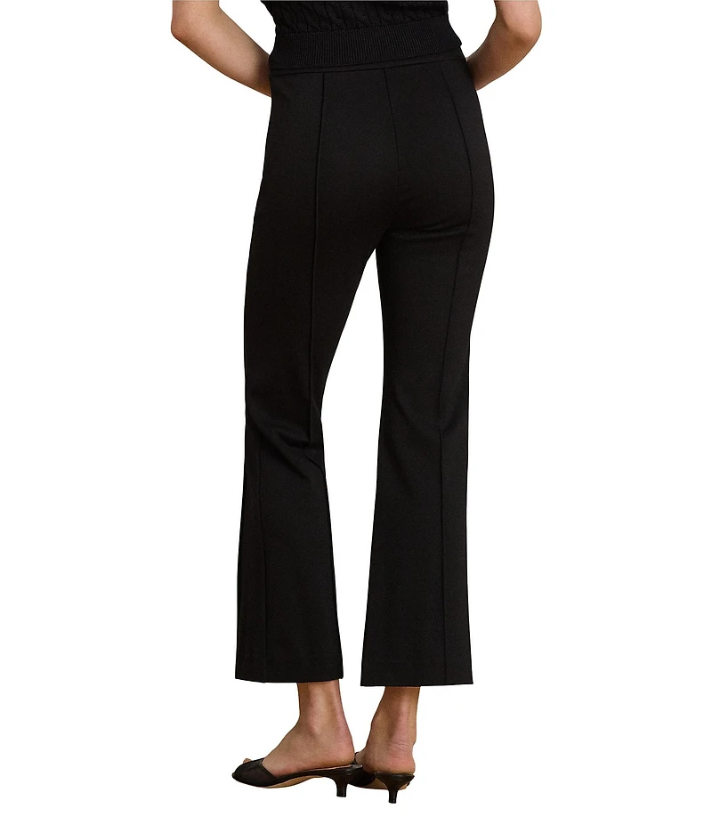 Lauren Ralph Lauren Stretch Twill Mid Rise Wide Leg Ankle Length Pants