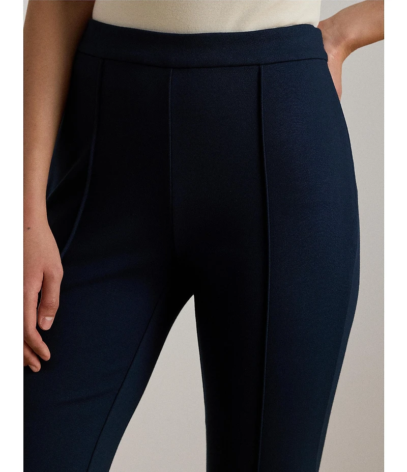 Lauren Ralph Lauren Stretch Twill Wide Leg Ankle Length Pants