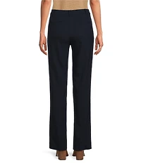 Lauren Ralph Lauren Stretch Wool Crepe Straight Leg Full Length Pants