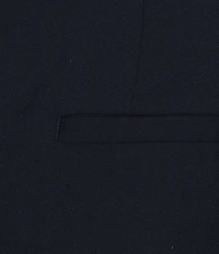 Lauren Ralph Lauren Stretch Wool Crepe Straight Leg Full Length Pants