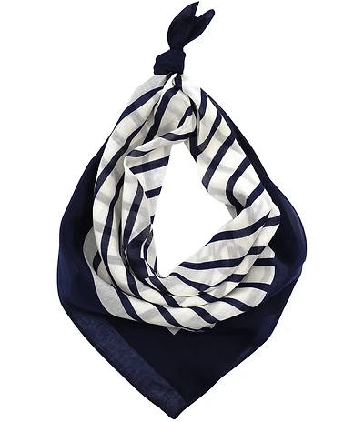 Lauren Ralph Lauren Stripe Anchor Square Scarf