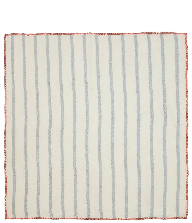 Lauren Ralph Lauren Stripe Woven Cotton Small Square Scarf